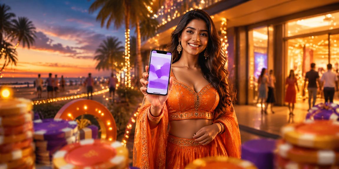 Mobile user making a payment on beach using payment apps